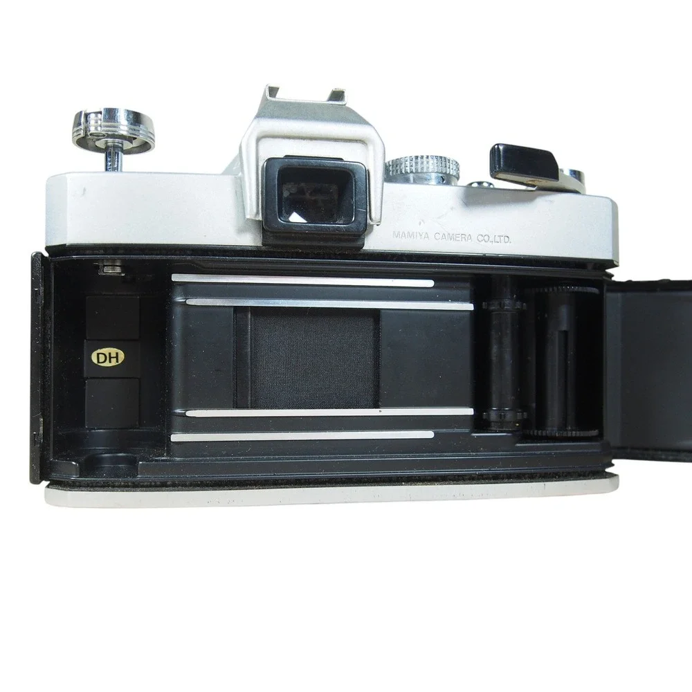 Mamiya Sekor MSX500 35mm Film Camera SLR Silver Black Shutter and Winder Tested